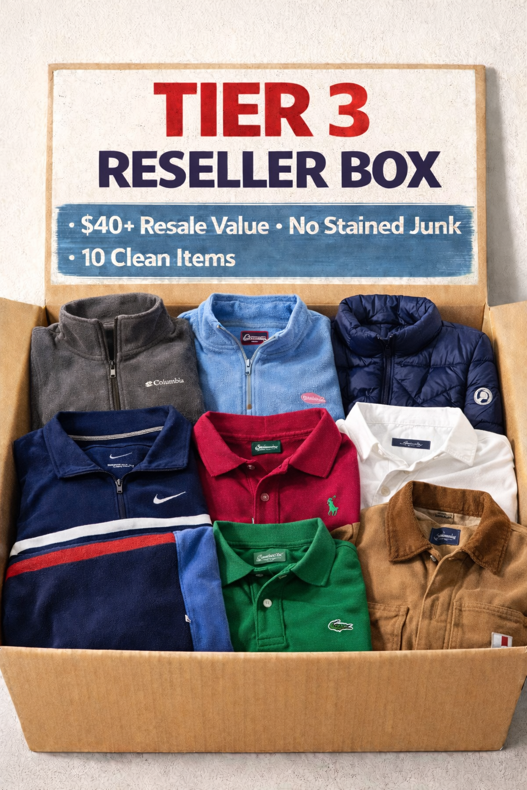 Tier 3 Reseller Inventory Box – 10 Items ($40+ Resale Value)