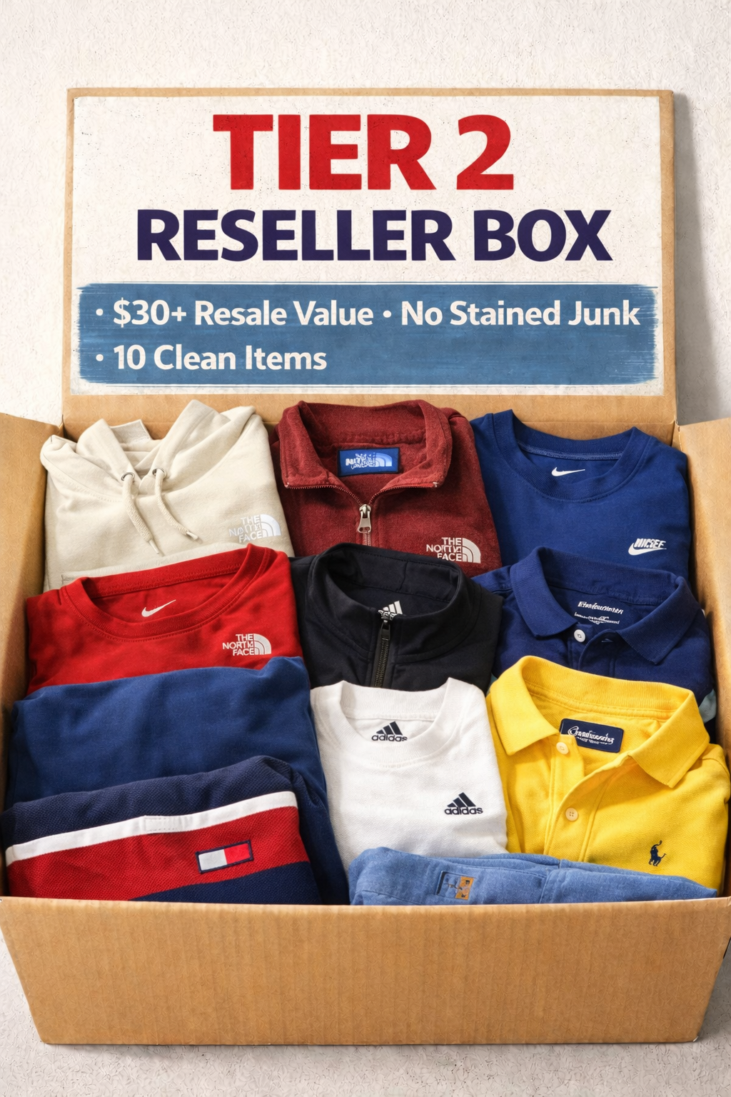 Tier 2 Reseller Inventory Box – 10 Items ($30+ Resale Value)
